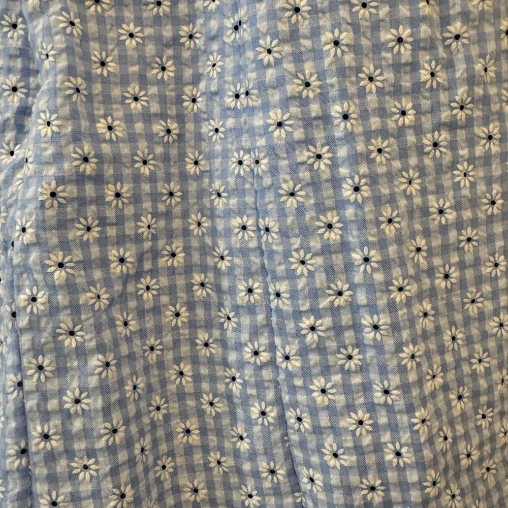 Alger’s State Blue Floral Puff Sleeve Dress - Picture 3 of 4